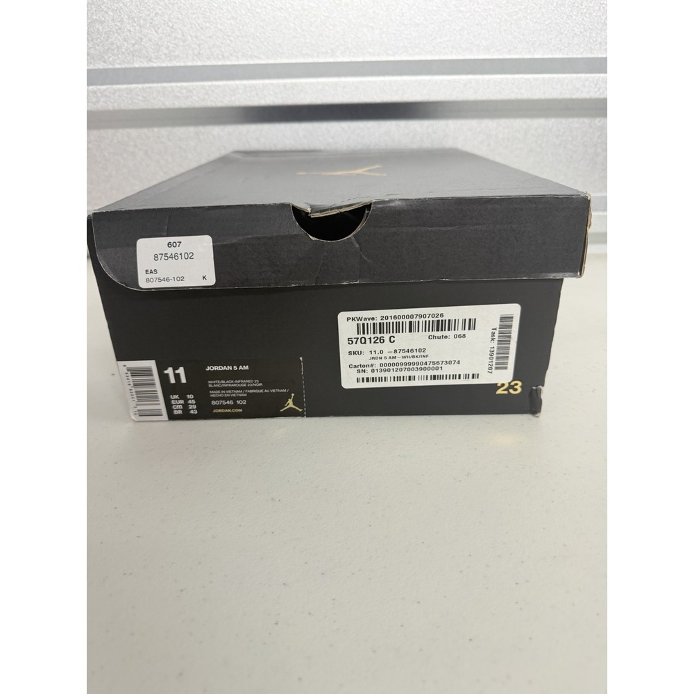 Nike Air Jordan 5 AM White Black Infrared 23 Men's Size 11 Sneakers - Picture 10 of 11